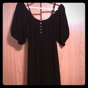 Black off the shoulder dress